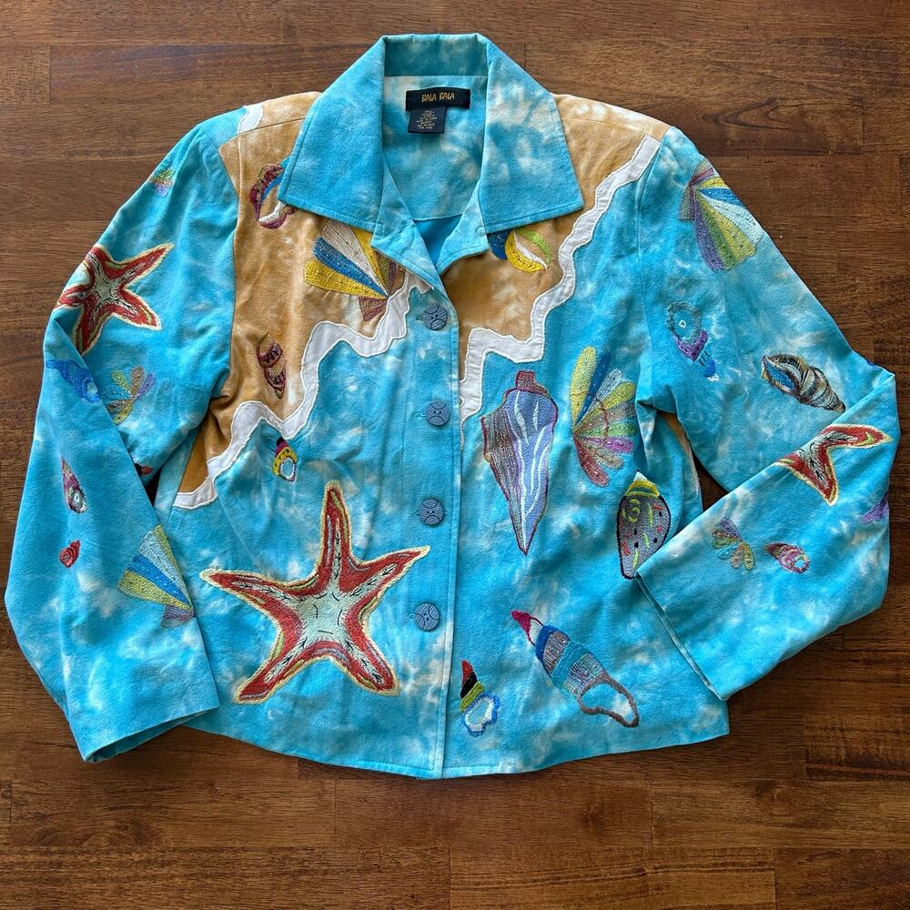 Bala Bala Coastal Breeze Jacket—Beach Cottage Vibes, Silk Inner Lining
